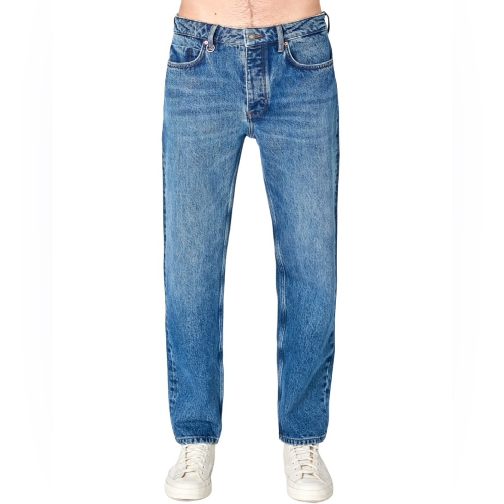 Neuw Studio Relaxed Jeans 33x32 Button Fly 100% Cotton Denim Blue Men's